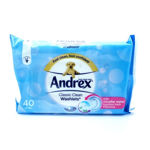 Andrex classic clean washlets - andrex,